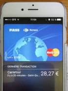 Paiement sans contact Carrefour Pass sur Apple Pay