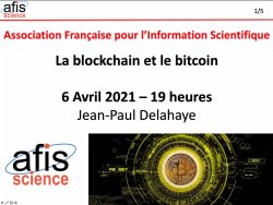 Blockchain et bitcoin AFIS